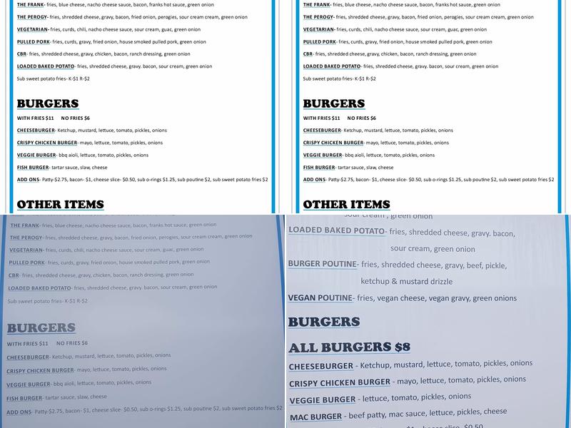 Poutine Plus Menu