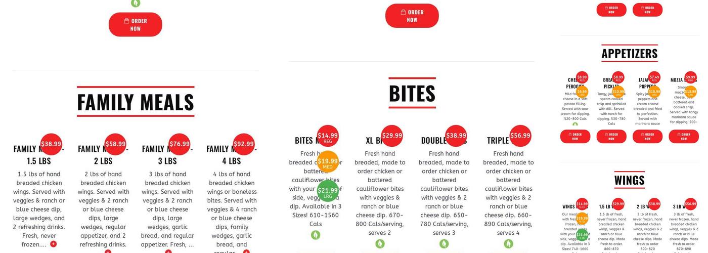 WingsUp! Belleville Menu