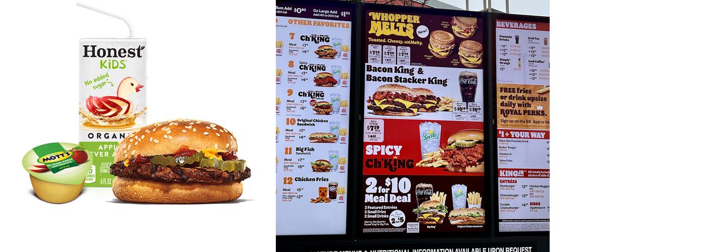 Burger King Menu