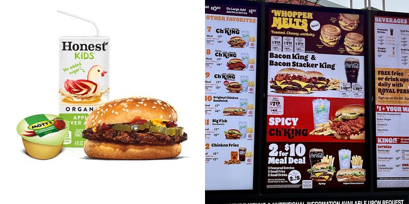 Burger King Menu