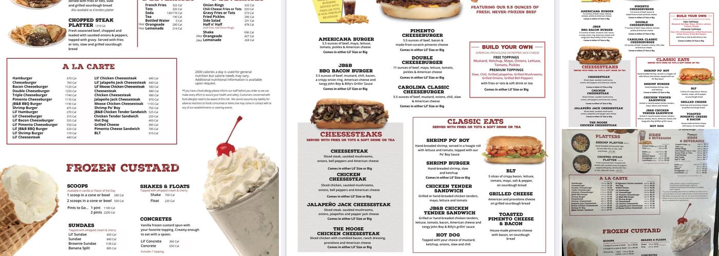 Highway 55 Menu