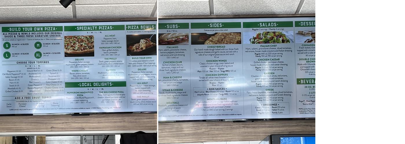 Marco's Pizza Menu