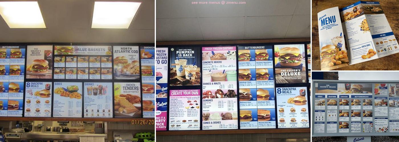 Culver’s Menu