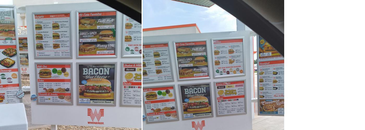 Whataburger Menu