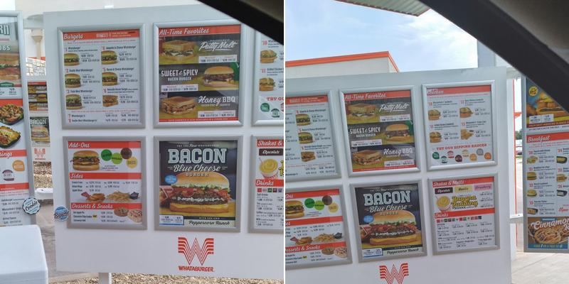 Whataburger Menu