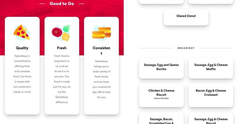 Speedy Cafe Menu