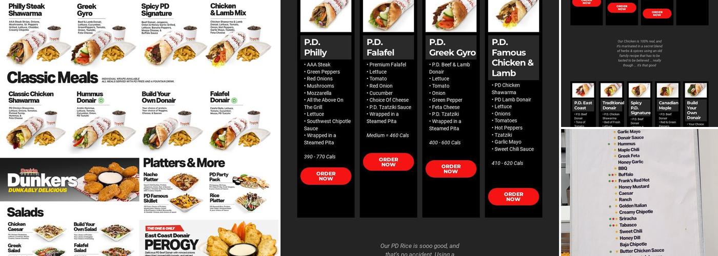 Prairie Donair Cochrane Menu