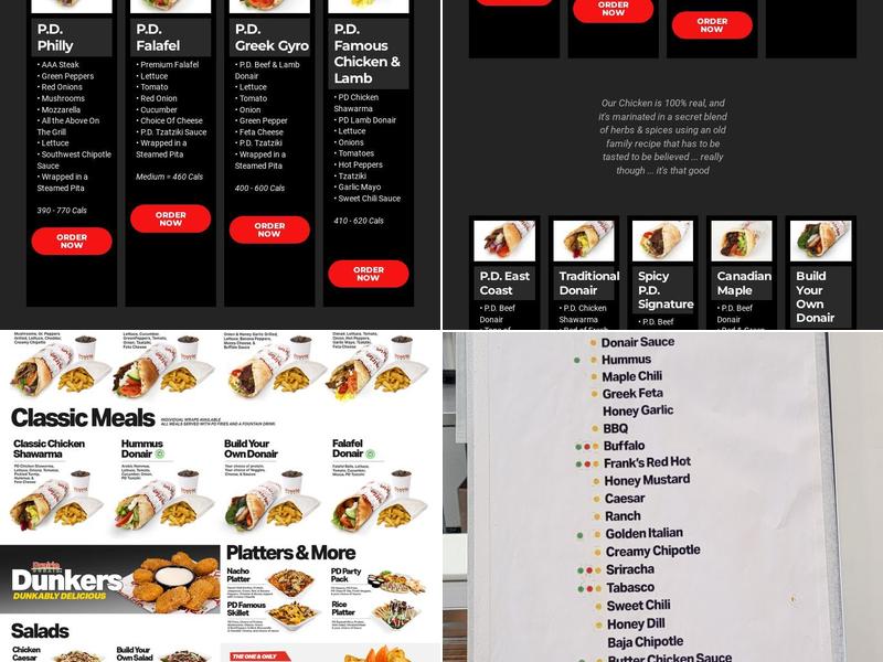 Prairie Donair Cochrane Menu