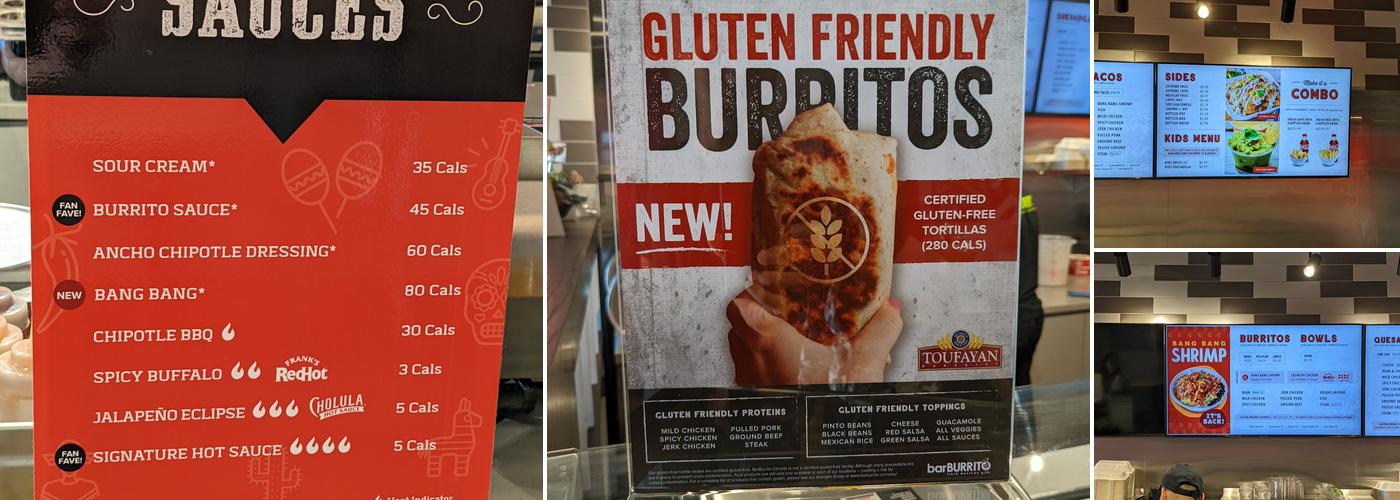 barBURRITO Menu