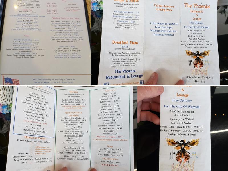 The Phoenix Menu