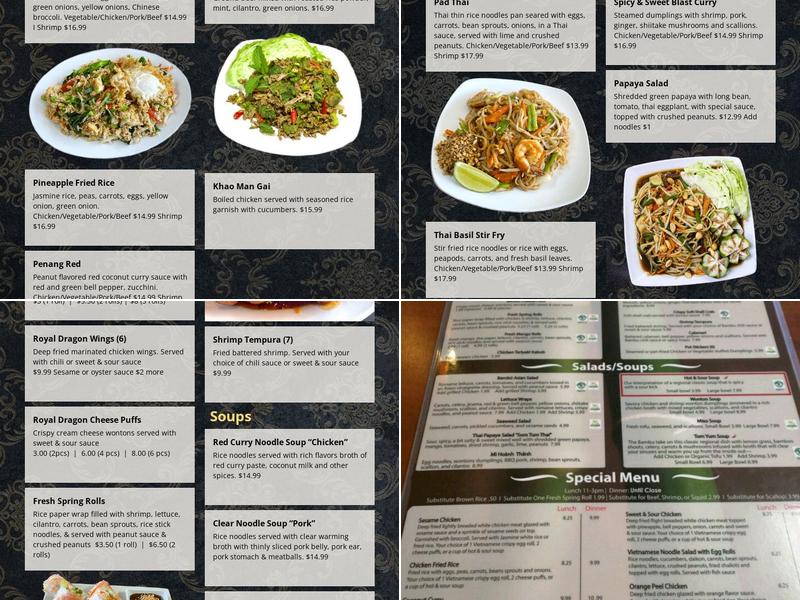 Royal Dragon Restaurant Menu