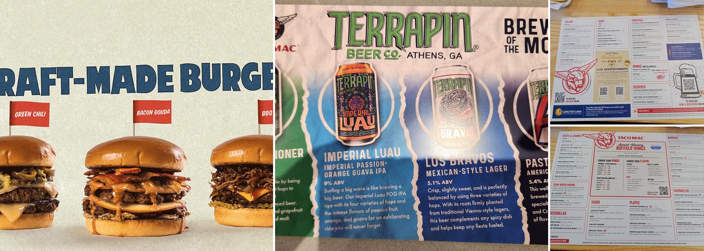 Taco Mac Gainesville Menu