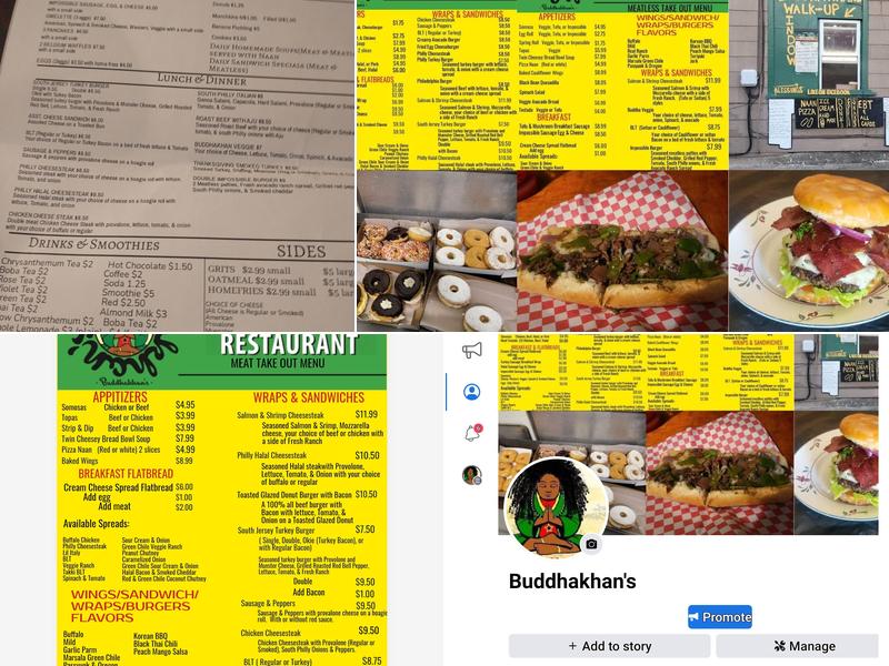 Buddhakhan's Menu