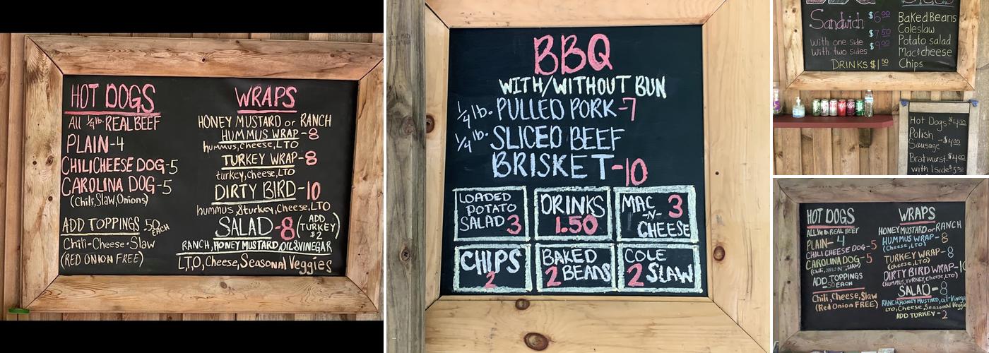 BBQ Shack Menu