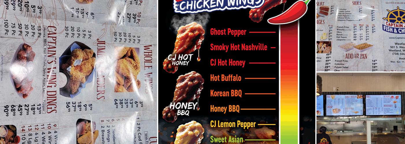 Captain Jay's Fish and Chicken Menu