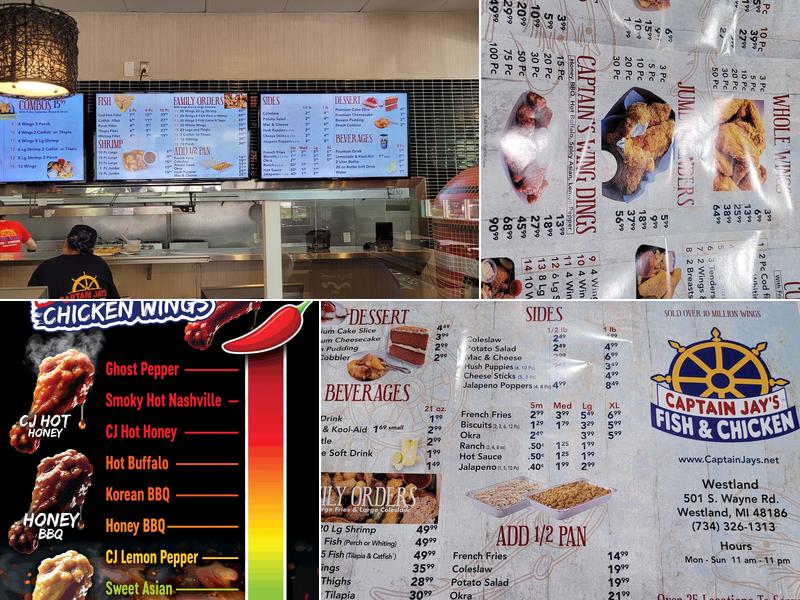 Captain Jay's Fish and Chicken Menu