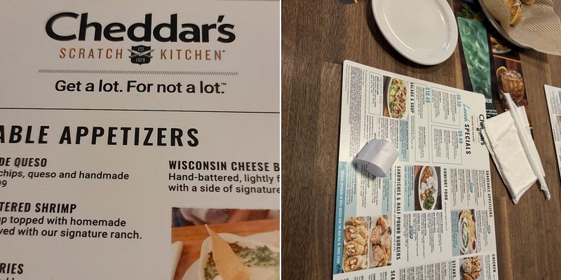 Cheddar's Scratch Kitchen Menu