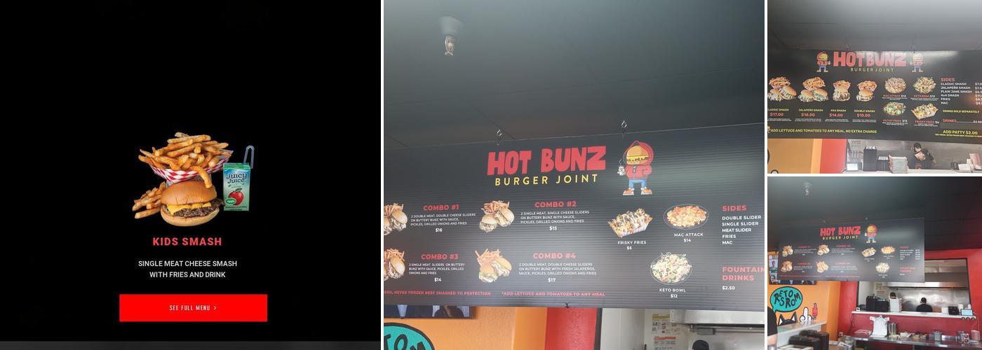 HOT BUNZ Menu