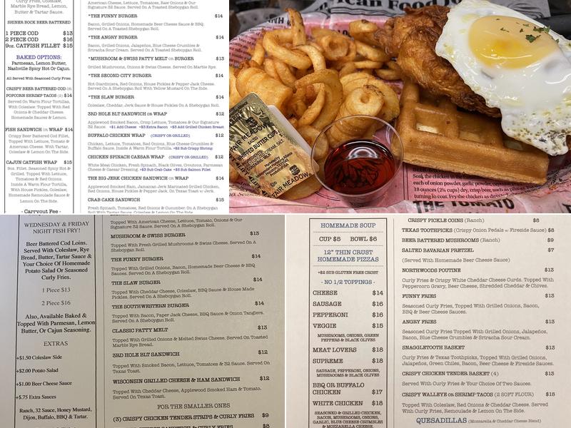 32 South Bar & Grill Menu