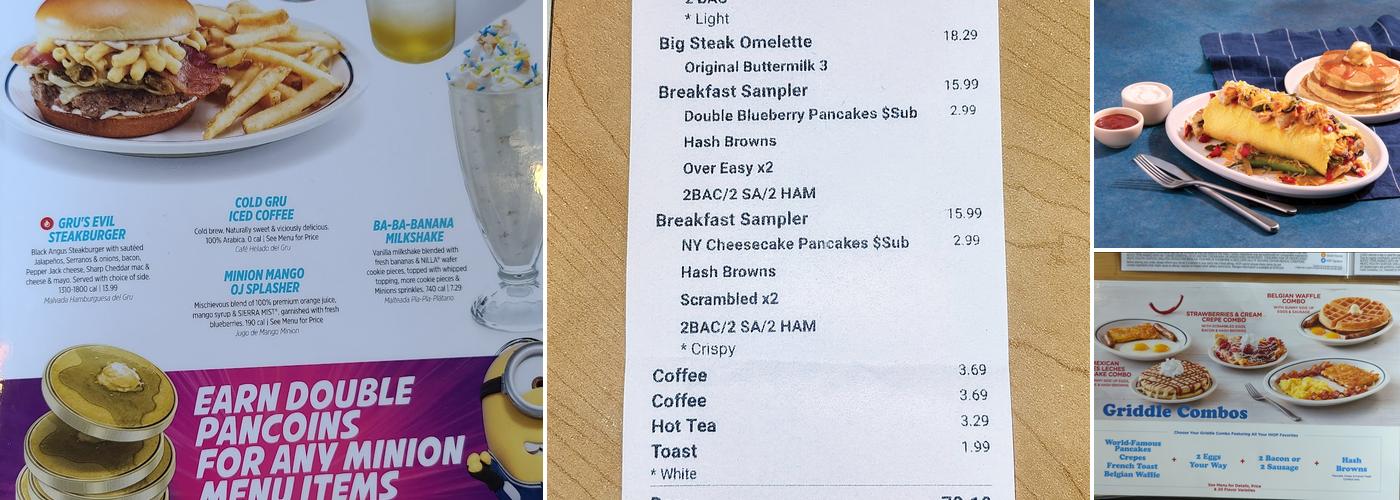 IHOP Menu