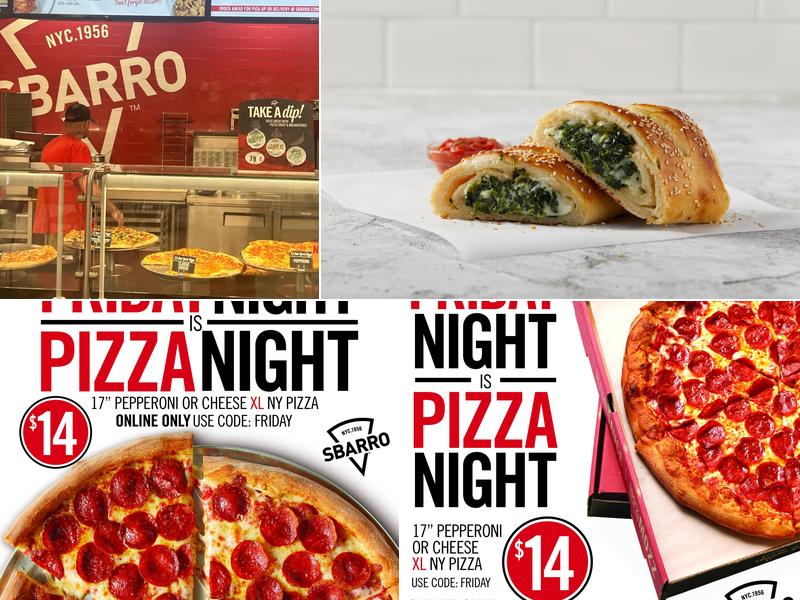 Sbarro Menu