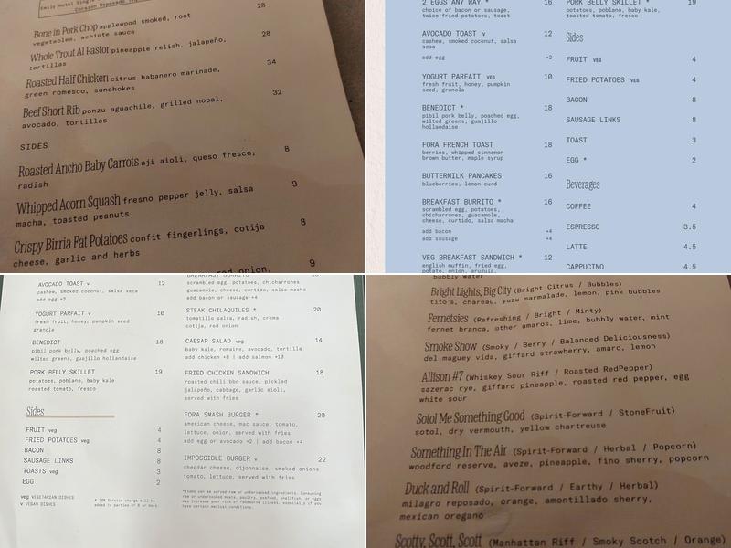 Fora Menu