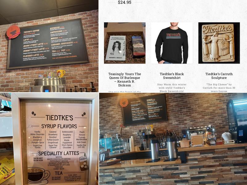 Tiedtke's Coffee Menu