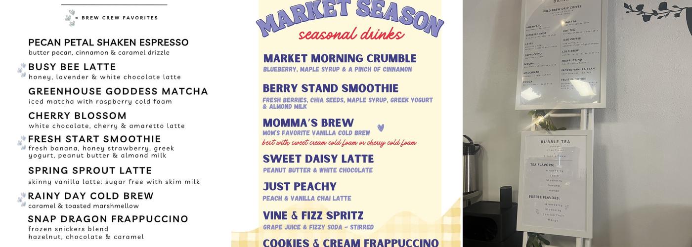 Wild Brew Menu