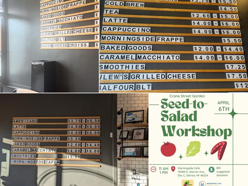 Morningside Cafe Menu