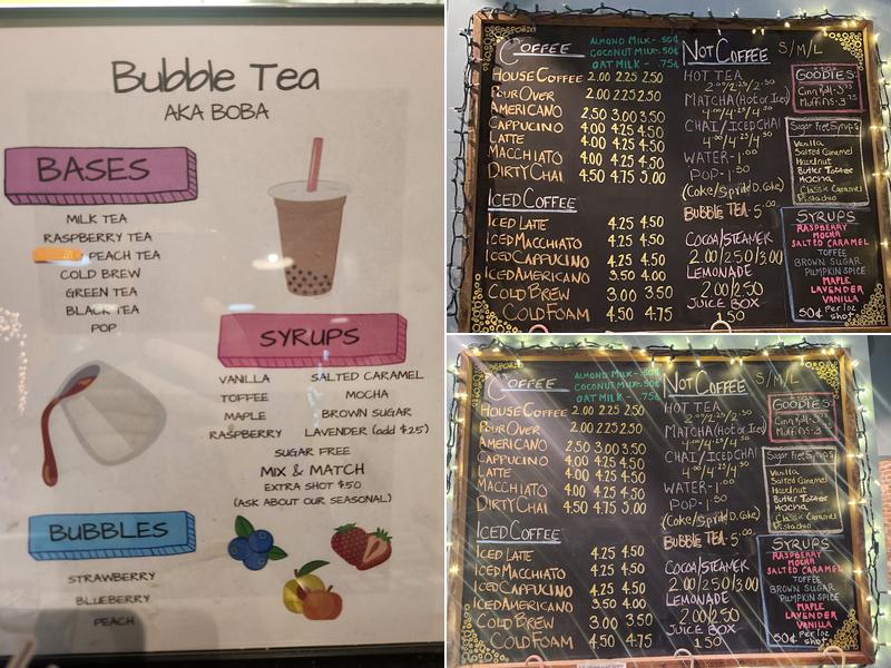 Thumb Roast Coffee Menu