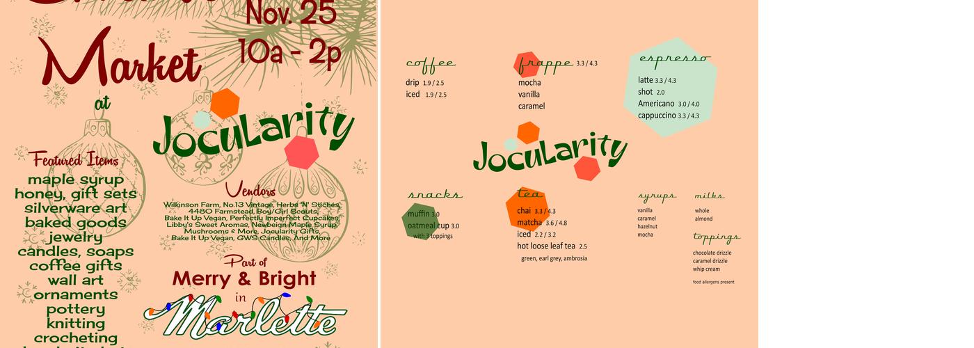 Jocularity Menu