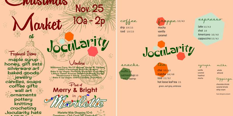Jocularity Menu