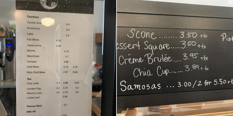 Midnight Run Cafe Menu