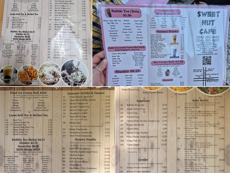 SWEET HUT CAFE Menu