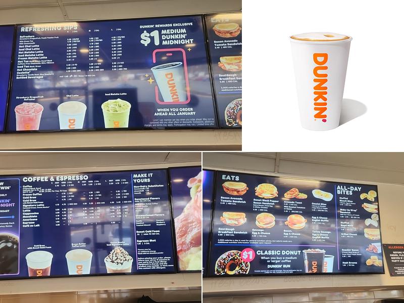 Dunkin' Menu