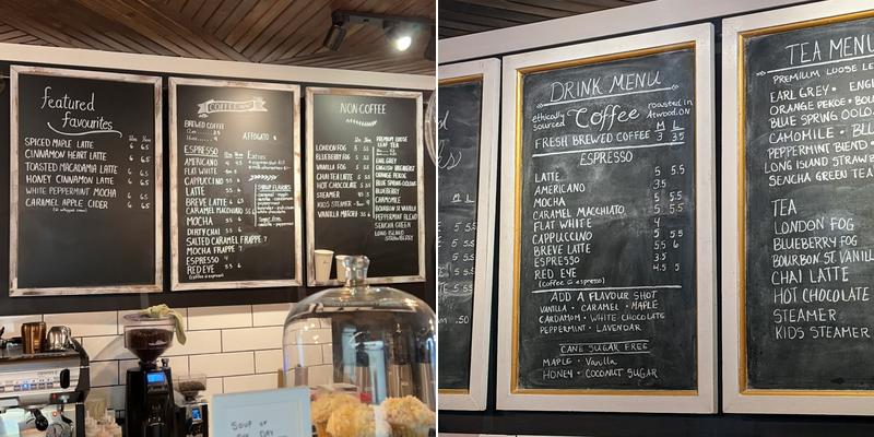 Impressions Bakery Café Menu