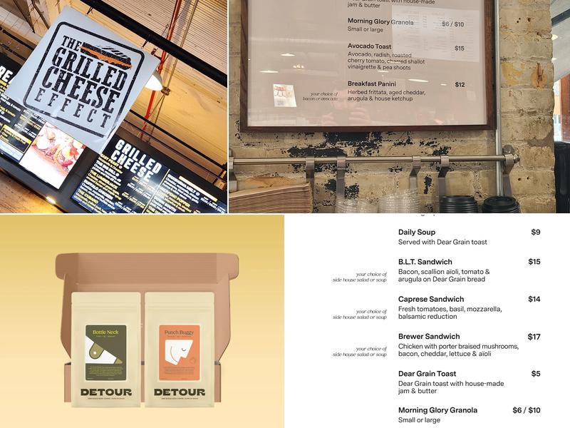 Detour Cafe Paris Menu