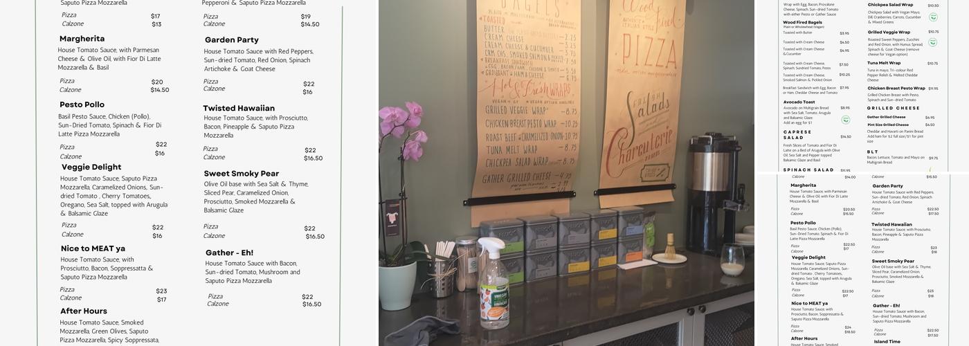 Gather Cafe Menu