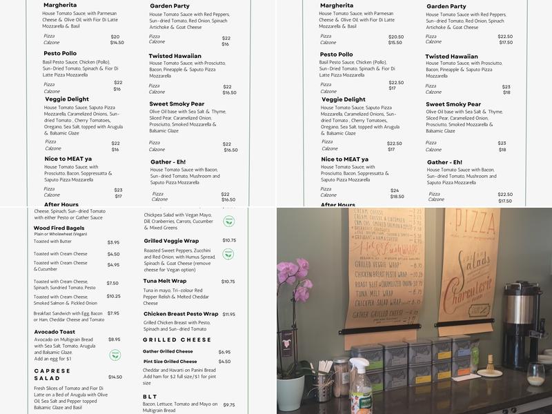 Gather Cafe Menu