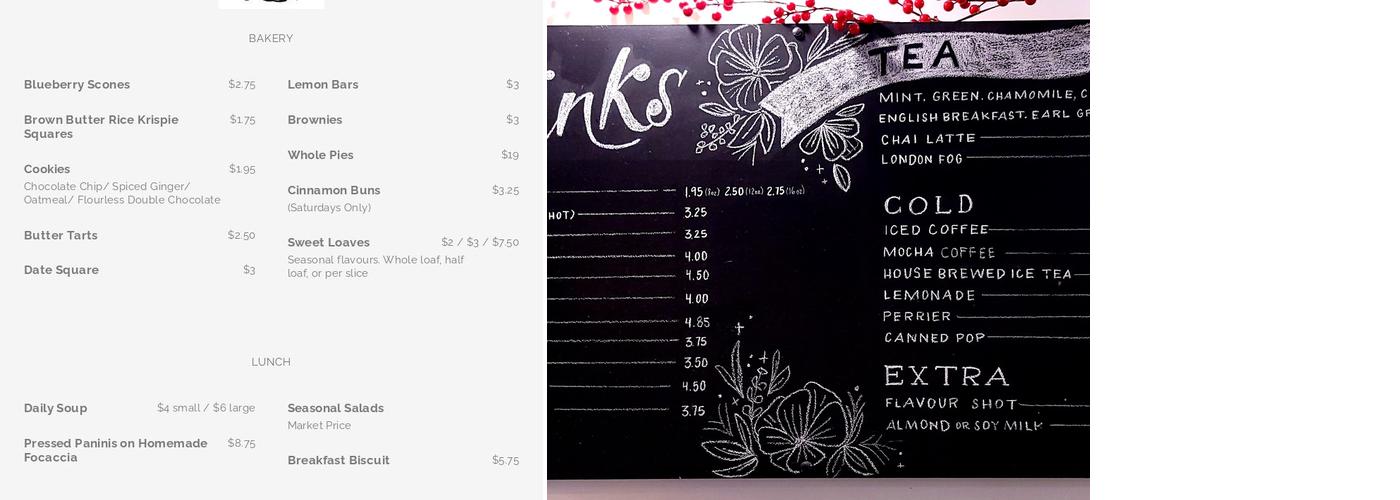Black Cat Menu