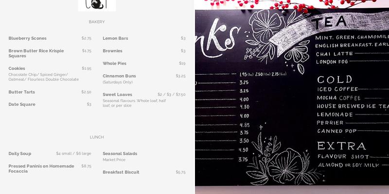 Black Cat Menu