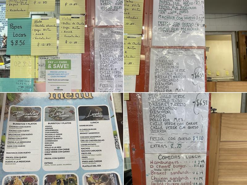Las Moras Kitchen Menu