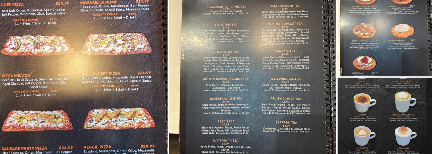 Gate Cafe Menu