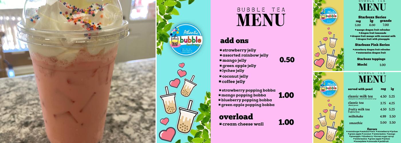 Atlantic Bubble Tea & Cafe Menu
