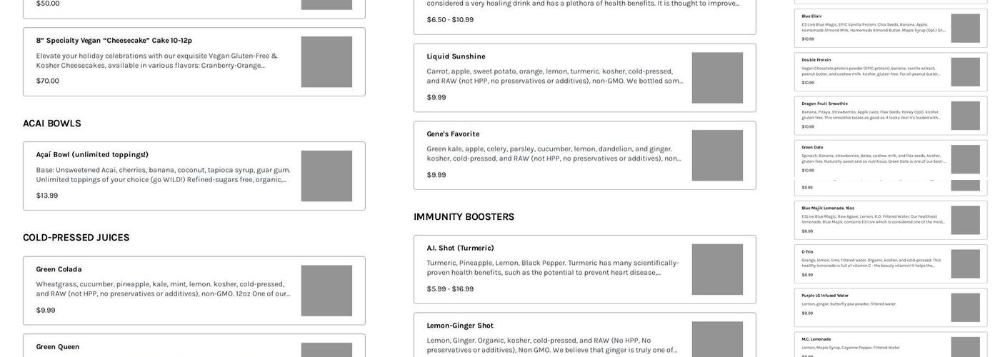 Green Point Espresso Bar: coffee shop Menu