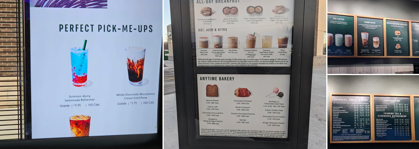 Starbucks Menu