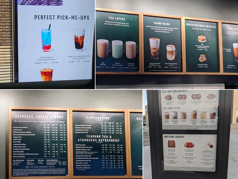 Starbucks Menu