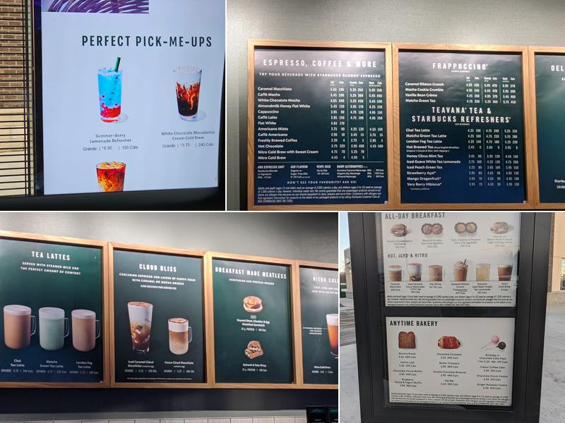 Starbucks Menu
