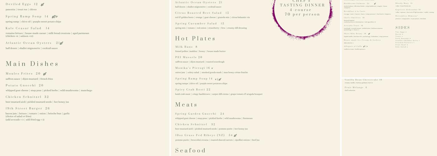 Restaurant Aleksandar Menu