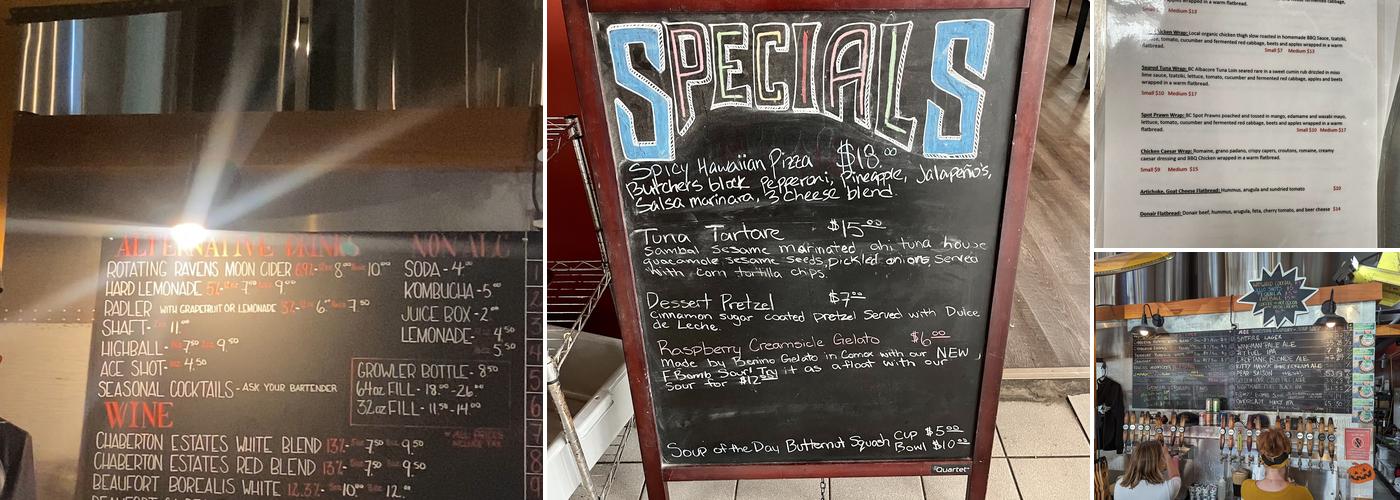 Ace Brewing Company Limited Menu